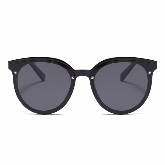 Ready Goods Cat Eye Shape Rivet Decorative Tr90 Frame Metal Chain Temple Lady Sunglasses