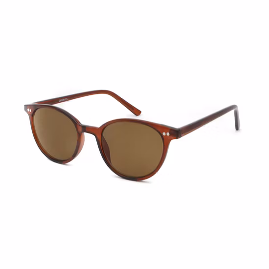 Unisex Cheap Round Plastic Cp Sunglasses No MOQ (E3008)